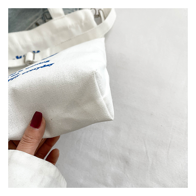 New fashionable and cute canvas bag, simple and large-capacity tote bag, casual and versatile single-shoulder crossbody bag, Douyin consignment undefined