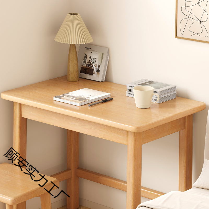 Solid Wood Desk Student Home Writing Study Table Bedroom Computer Desk Desk Rectangular Small Table Workbench