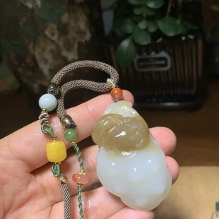 Jin Yutang Xinjiang Hotan Jade has been as delicate as fat and sugar for years. White, clever, beautiful and elegant 50/30/25