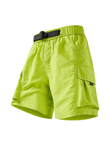 【Factory Wholesale】Men's Summer Ice Silk Thin Quick-Dry Five-Finger Casual Outerwear Sports Medium Pants