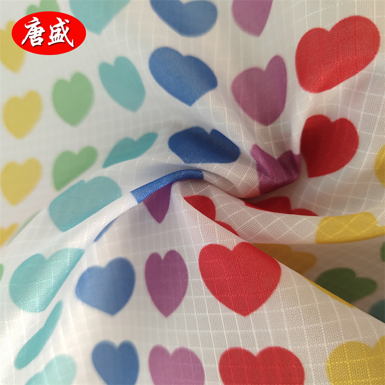 格子涤塔夫RPET涤塔夫面料印花面料转移印花GRS认证