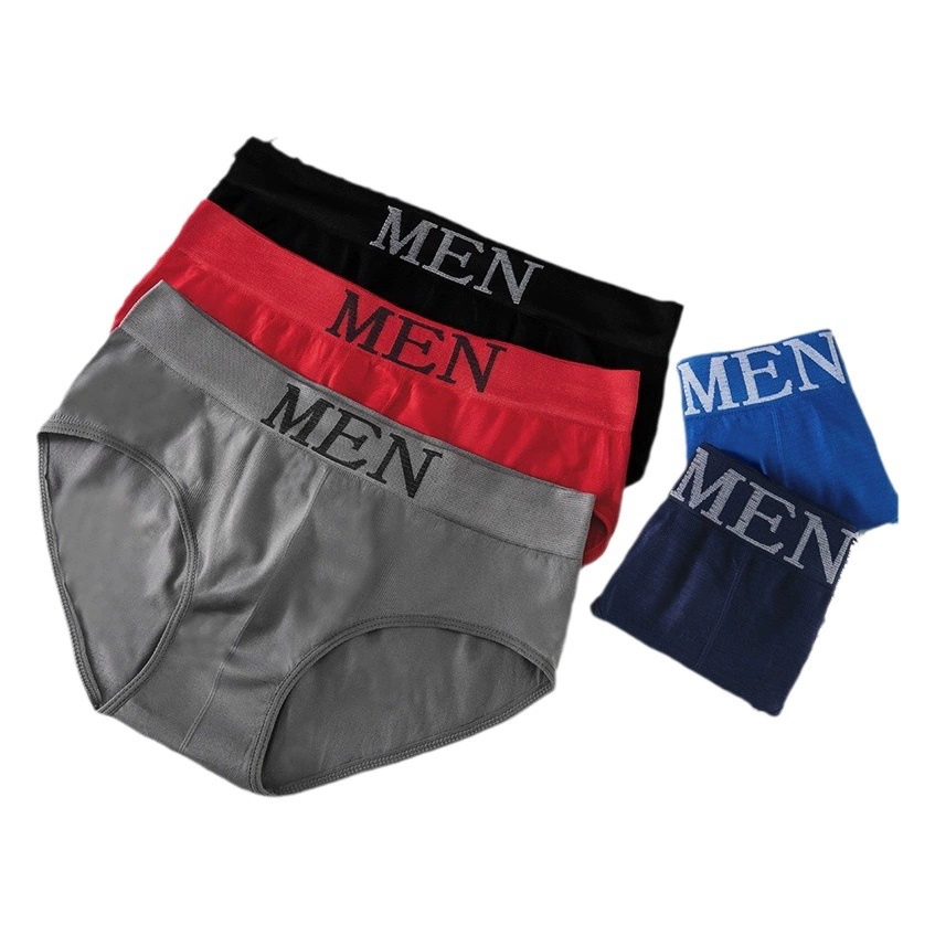 MEN's Briefs бесшовные эластичные Молодежные мужские трусы больших размеров, дышащее комфортное спортивное белье