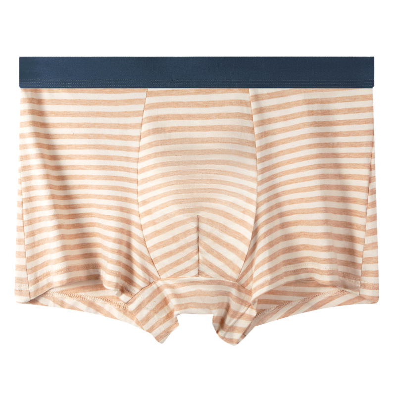 7A grado antibacteriano sin teñido algodón de color de ángulo plano pantalones interiores de hombre respirables mallas de entrepierna media cintura de los jóvenes niños quads