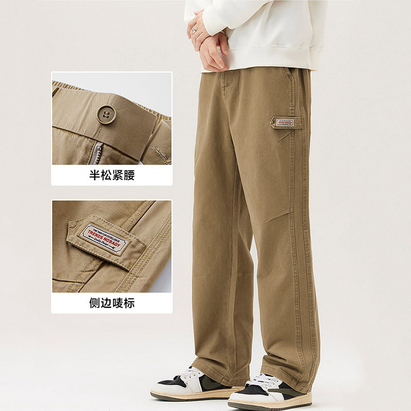 Shanggu Men's Wear Autumn 2026 New Men's Pure Cotton Jeans Loose Straight High-Quality American Style Casual Pants