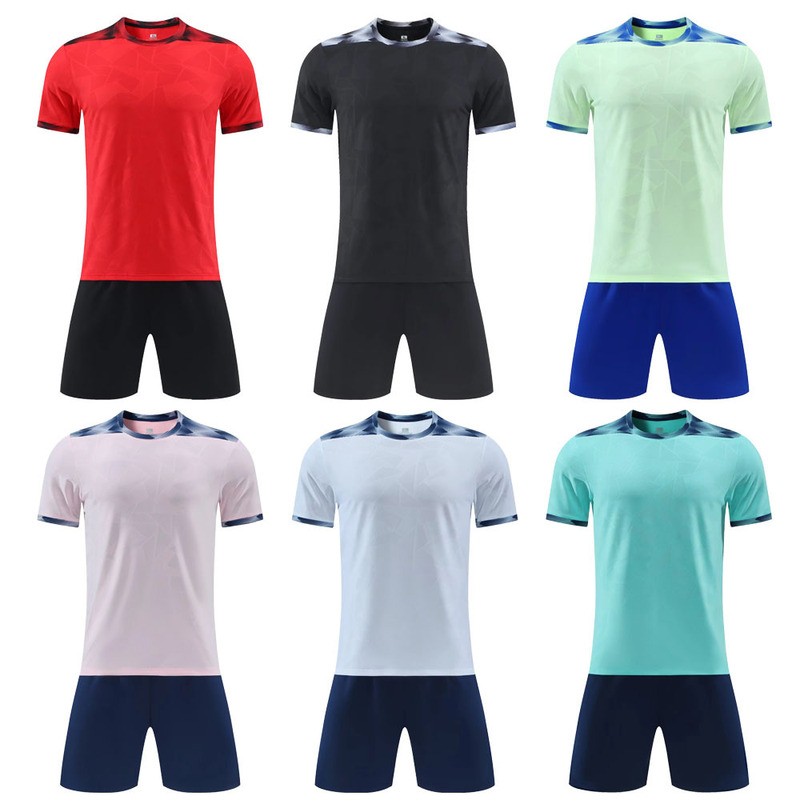 Primary and Secondary School Student Class Uniforms, Adult and Children's Club Football Uniforms, Short-Sleeved Suits, Cross-Border Wholesale Training Sportswear