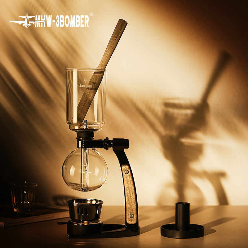Bomber Twilight Siphon Pot Light Wave Oven Heat-Resistant Glass Siphon Coffee Pot Manual Coffee Maker