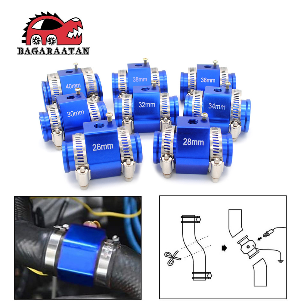 厂家直发汽车改装水温传感器接头适配器1/8''NPT水温三通 26-42mm