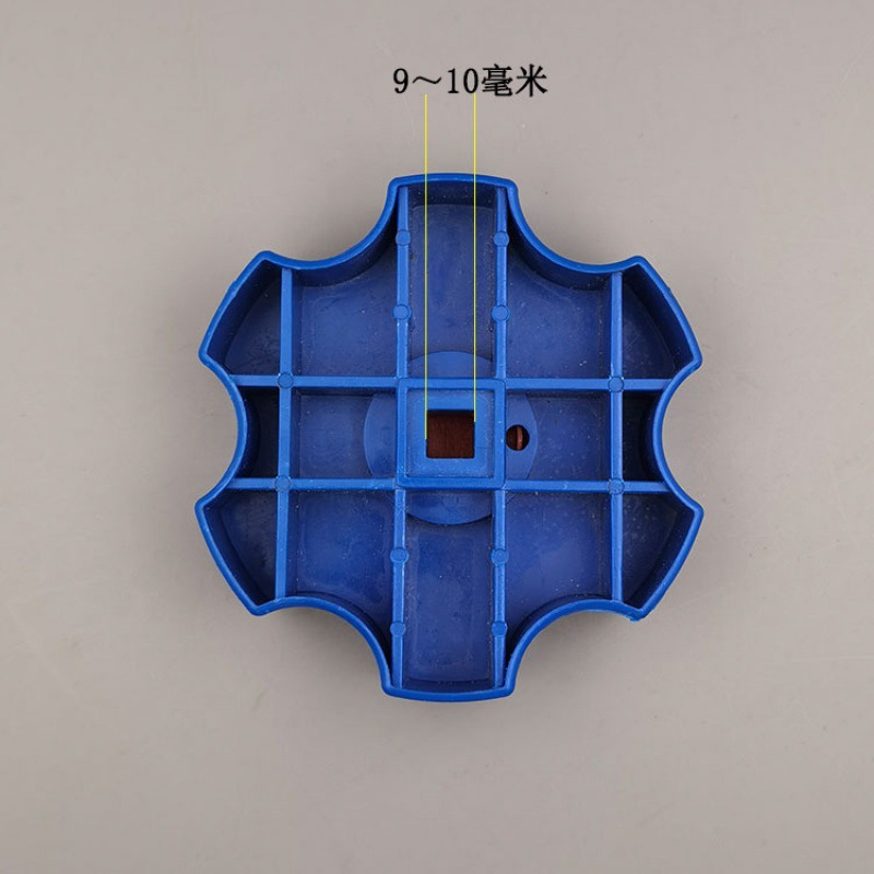 플라스틱 파란색 사각형 구멍 9mm*9mm