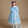 Winter warm small princess costume, skirt, evening dress, “Frozen”, Birthday gift