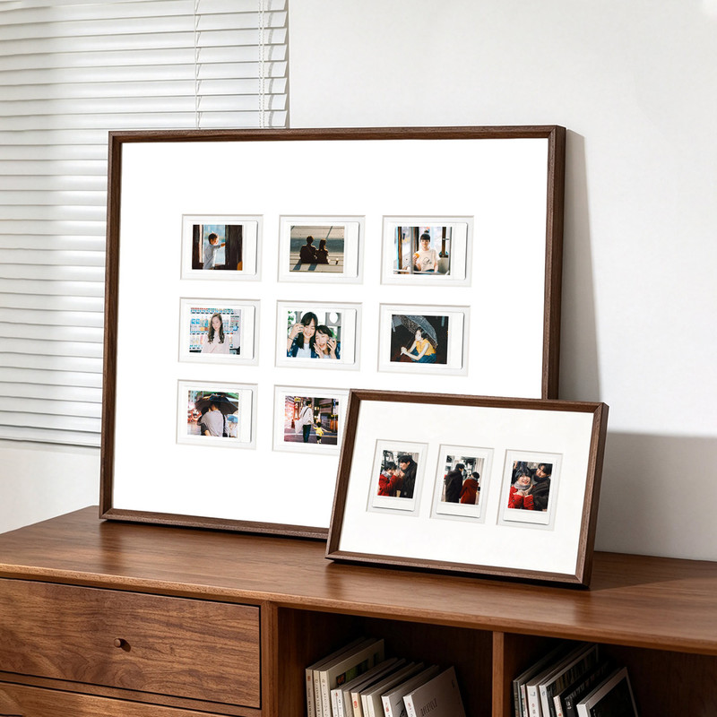 DIY Polaroid photo frame gift for couples, solid wood display picture frame, ins-style photo frame, wall-mounted multi-picture frame DIY Polaroid photo frame gift for couples, solid wood display picture frame, ins-style photo frame, wall-mounted multi-picture frame