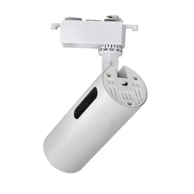 lámpara de pista tipo guía de riel LED dial interruptor de luces de cambio tienda de ropa tienda de ropa museo foco de luz