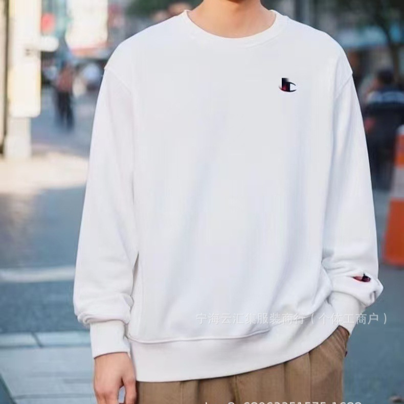 Cross-border spring and autumn embroidered long-sleeve thickened sweatshirt with round neck, loose casual fit, multi-stitch embroidered long stripe design, in stock Cross-border spring and autumn embroidered long-sleeve thickened sweatshirt with round neck, loose casual fit, multi-stitch embroidered long stripe design, in stock