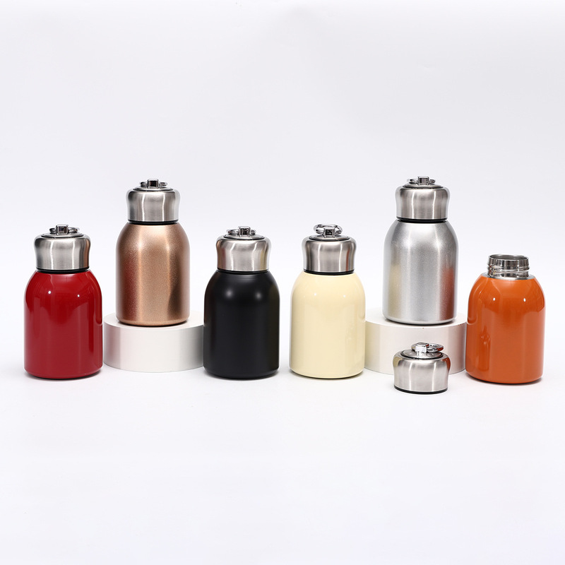 High-Appearance-Value Water Cup, Chubby Design, 304 Stainless Steel Thermos Cup, Cute Children's Household Large Belly Cup, Wholesale for Men and Women