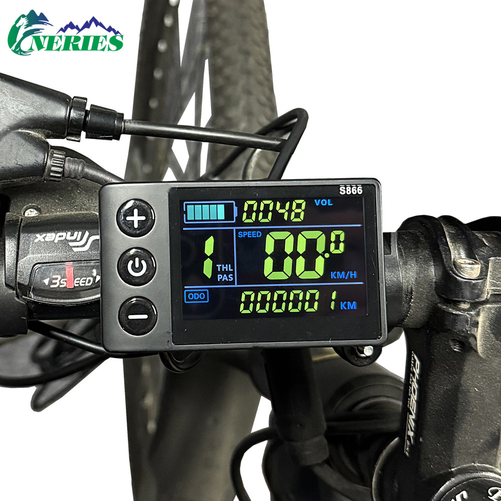 S866 Electric Bicycle Nfc Function Color Screen Five-Core Waterproof Head Speed Instrument Scooter Lcd Power Assist Display