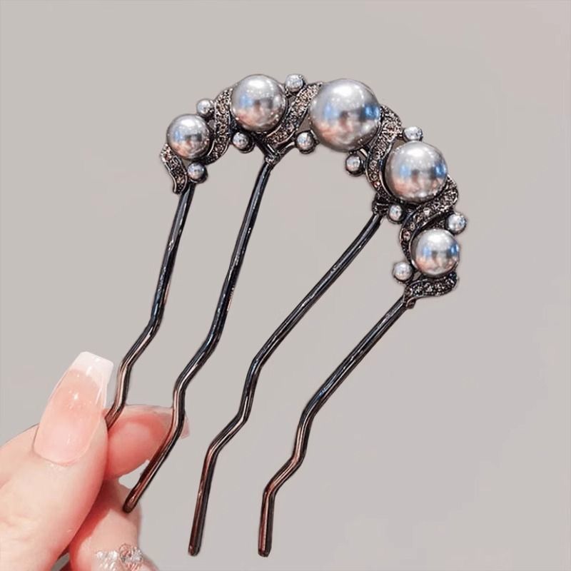 Horquilla en forma de U de alta calidad para mujer, horquilla para el cabello de todo fósforo diaria, horquilla para el cabello de la moda coreana, tocado, accesorios para el cabello con peine