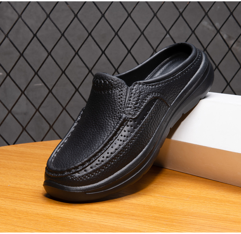 Casual Sandals And Slippers For Men Imitation Leather Sandals_voghion.com