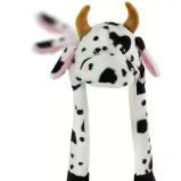 Cartoon hat frog cow rabbit plush simulation animal hat airbag hat ear protection cap wholesale