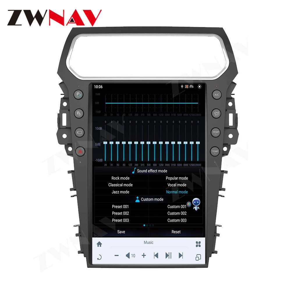 Suitable for Ford Explorer Android Intelligent Central Control GPS Vertical screen high -definition screen navigation reversing image all -in -one