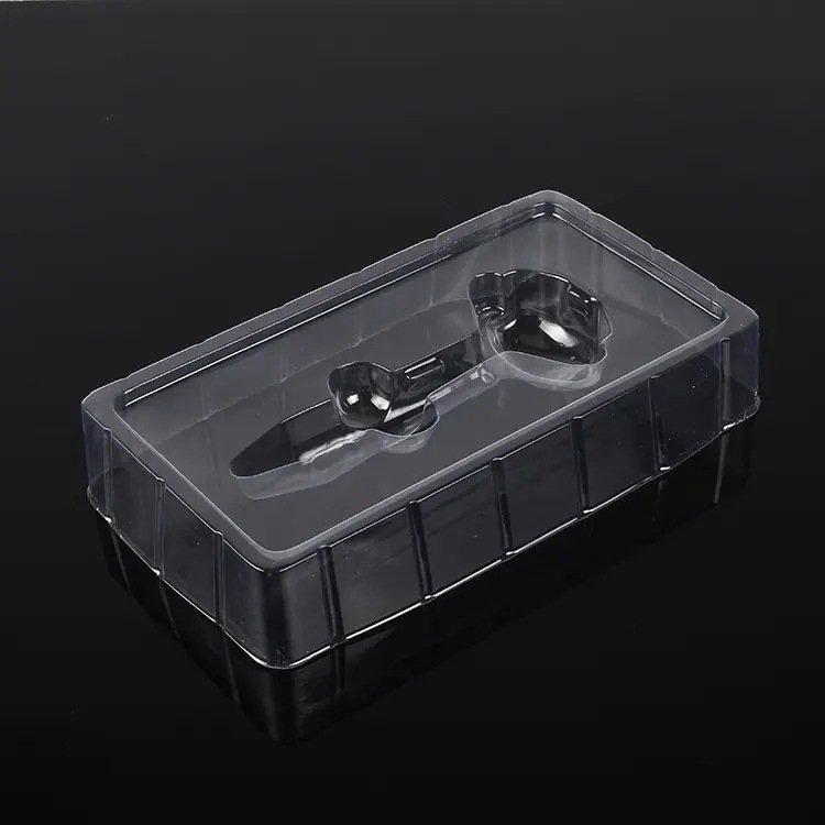 电子产品PVC吸塑塑料盒包装有盖 吸塑内托白色吸塑化妆品吸塑内托