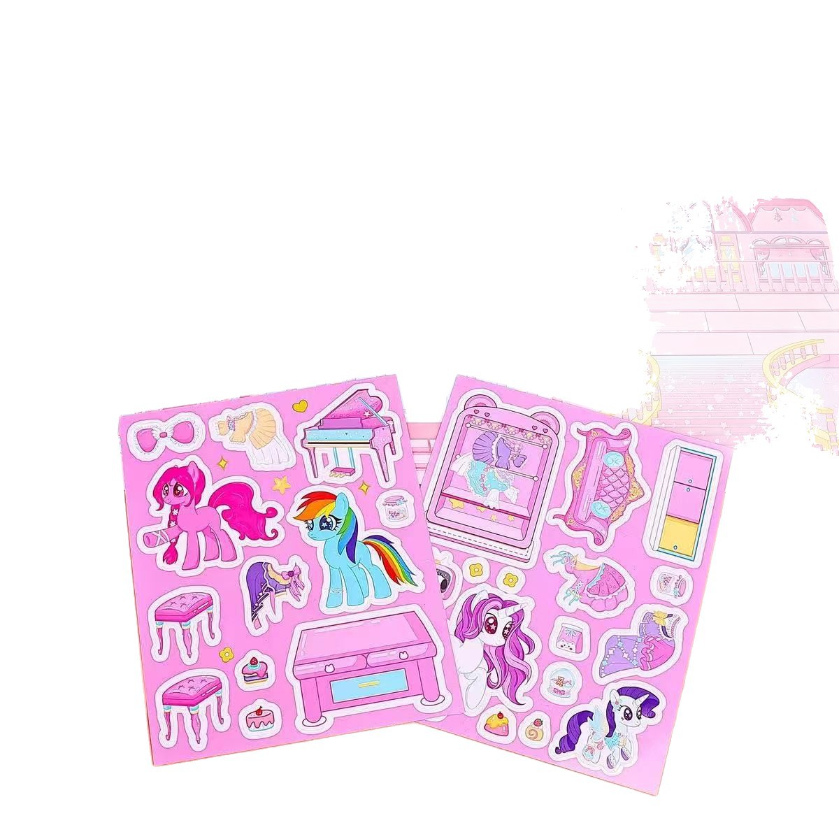 Juguetes para niños aleatorios pegatinas de libro tranquilo pegatinas de jalea hechas a mano diy juguetes interactivos para padres e hijos pegatinas cubierta de pegatinas image 6