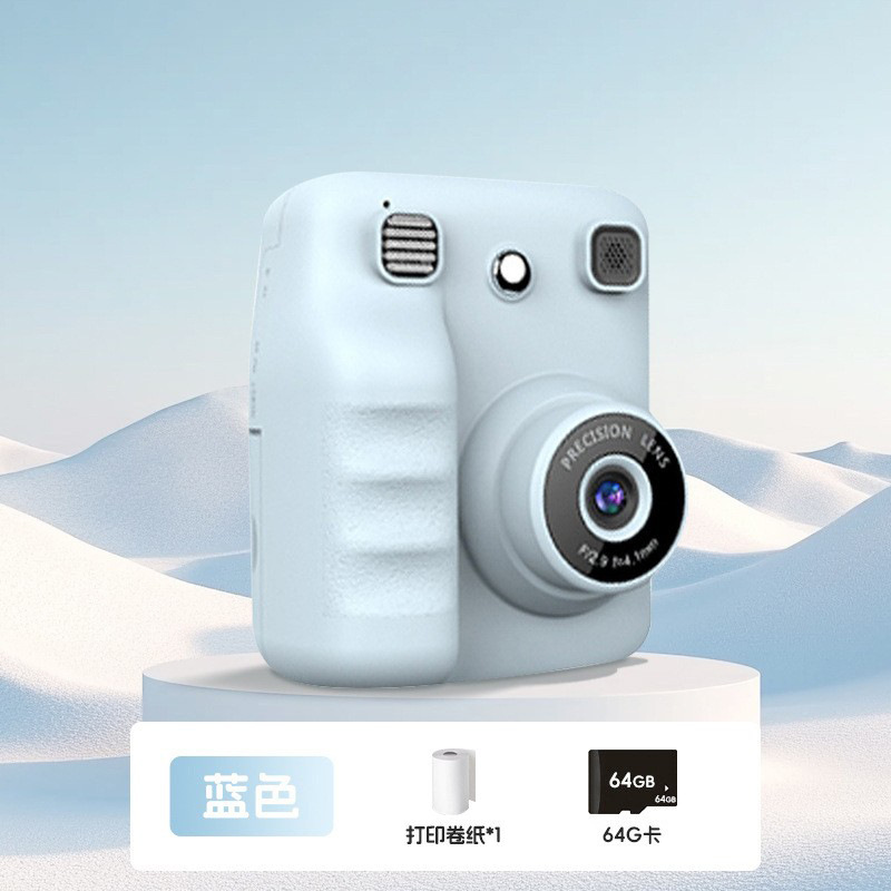 Nueva cámara instantánea transfronteriza, cámara de impresión térmica para niños Polaroid portátil, regalo del día del niño