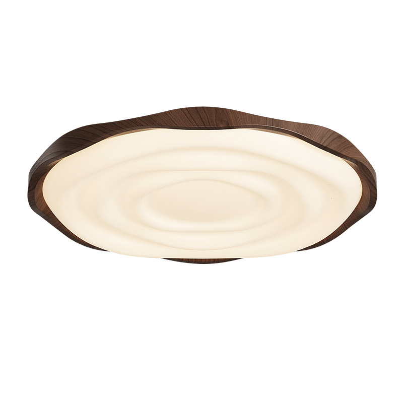 lámpara de techo del dormitorio antiguo estilo retro lámpara de habitación color nuez nuevo estudio minimalista LED lámpara de techo 270L