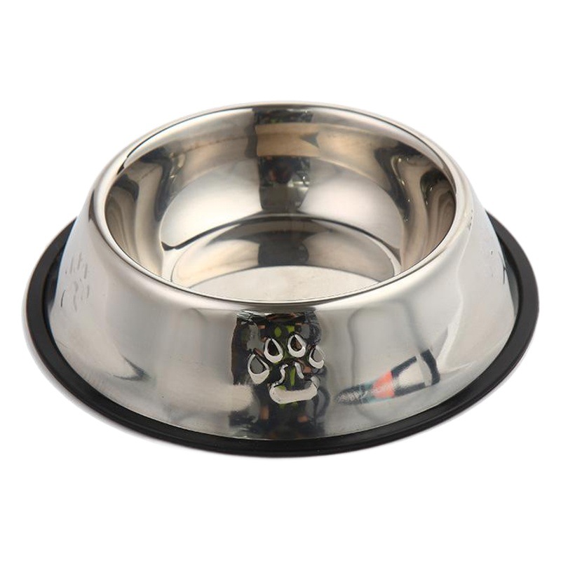 Factory Hot Explosions Anti-falling Stainless Steel Dog Bowl Pet Bowl Creative Anti-rust Dog Food Pet Feed Cat Food Bowl