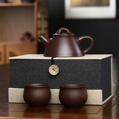 Overlord Shilao Yixing Zisha Pot Wholesale Original Mine Old Purple Clay Teapot Handmade Clay Painting Engraved Purple Clay Tea Set Gift