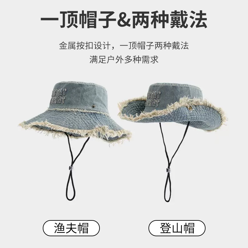 Sombrero de vaquero occidental sombrero de verano sombrero de bisel grande sombrero de sombrero de protección solar sombrero de bañera versátil sombrero de pesca al aire libre sombrero