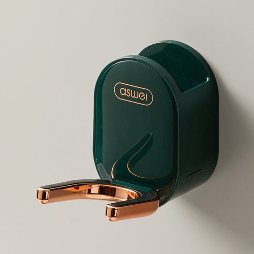 Hole-free wall-mounted bathroom hair dryer storage rack bathroom multi-functional storage hair dryer rack hair dryer rack