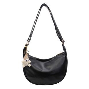 Korean style bag 2024 New retro messenger bag women's dumpling bag large capacity women's all-match shoulder underarm bag
