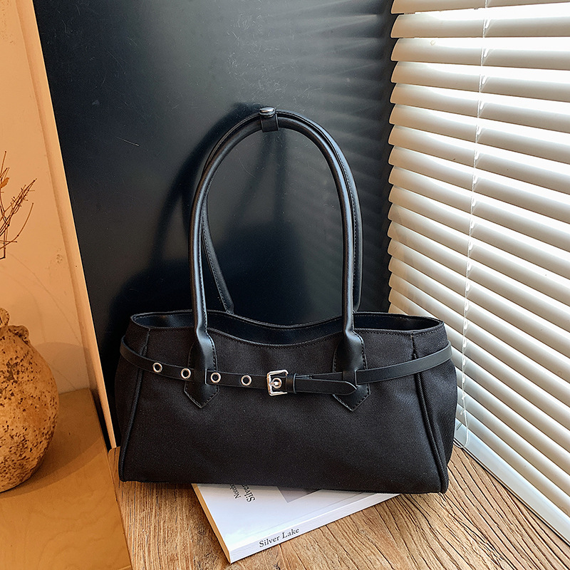 Retro Fashion Boston Handbag For Women 2026 Spring New Large Capacity Exquisite Niche Shoulder Underarm Bag - Thumbnail 2