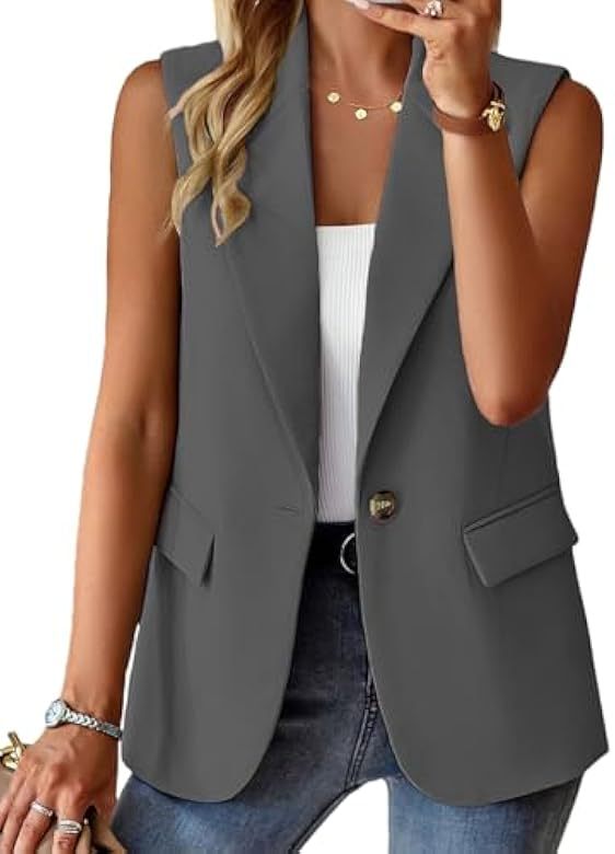 2025 nuevas mujeres europeas y americanas transfronterizas de Amazon traje de temperamento de moda casual chaleco ropa de mujer