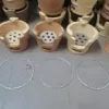 Красная глиняная печь ширина 18 × высота 14 см, 1 шт. + 3 решётки