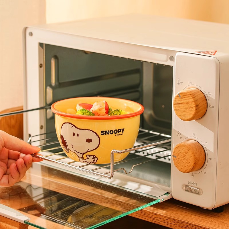 Snoopy Ceramic Rice Bowl Inicio Dibujos animados Cuenco Juego de alto valor Caja de regalo Vajilla Regalo