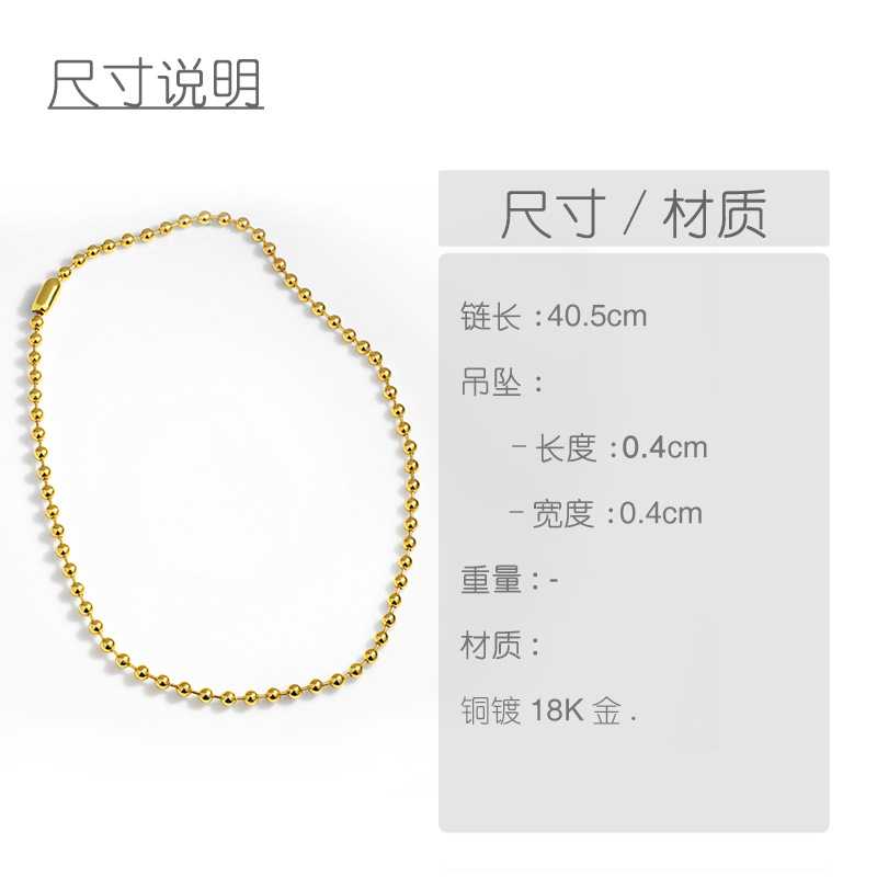 Korean Creative Fashion Bead Necklace display picture 1