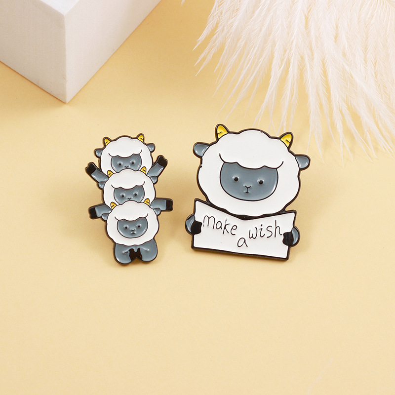 Stoving Varnish Design Cute Pin Animal Alloy Stoving Varnish Unisex Brooches