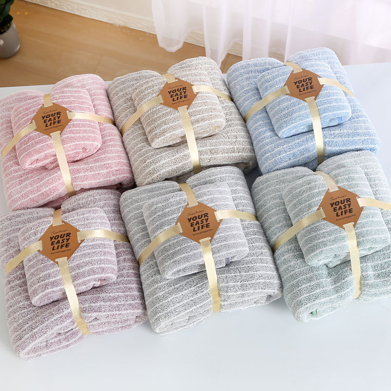 [Comfortable for All Seasons] Factory Batch of High-Quality Coral Velvet Towels, Soft Beach Towels, Water-Absorbent and Quick-Drying Bath Towels