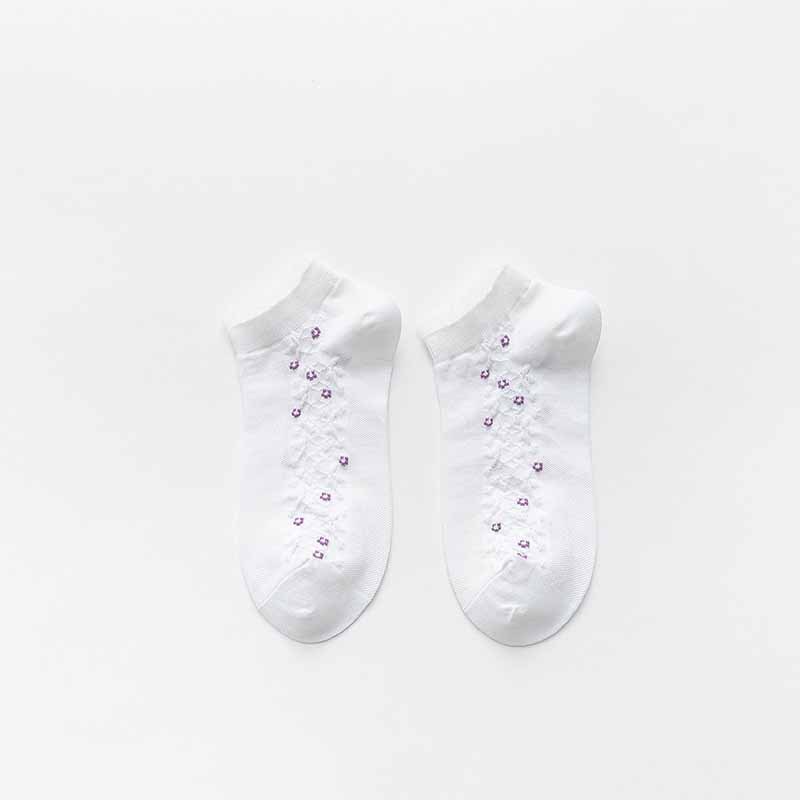 women s thin socks 5-pairs nihaostyles clothing wholesale NSASW74707