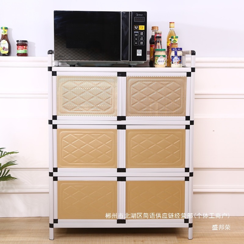 Fábrica de venta directa gabinete de platos gabinete de cocina doméstico simple gabinete armario de almacenamiento gabinete multifuncional