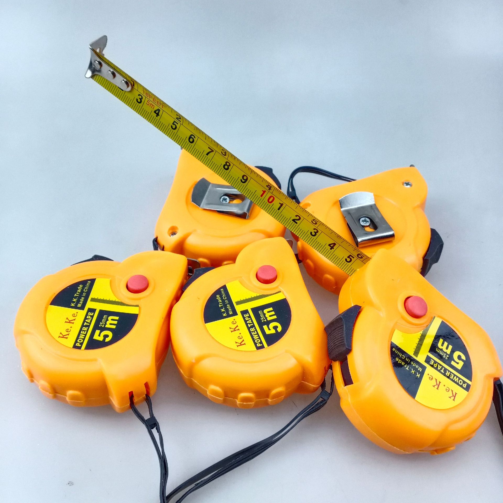 2元店货源 钢卷尺 家用5米卷尺 精度钢卷尺子 木工卷尺 二元货源