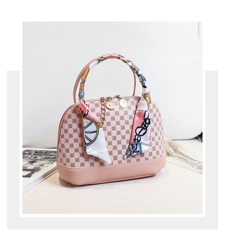 Women's Small All Seasons Pu Leather Printing Fashion Ribbon Square Zipper Dome Bag display picture 4