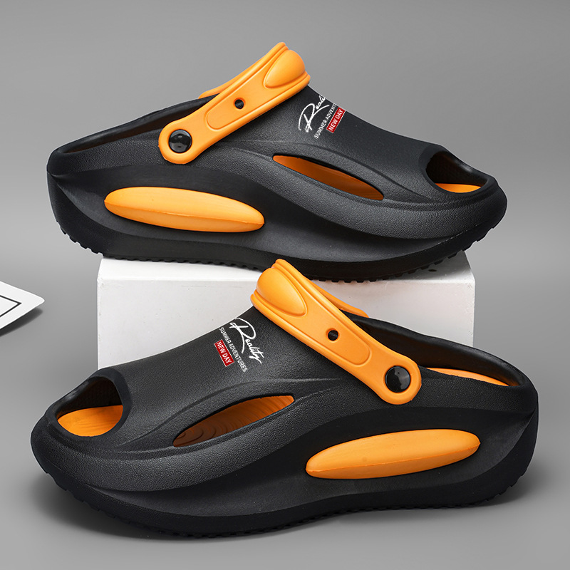 Pareja sandalias verano nuevo estilo un zapato dos zapatos de conducción casuales antideslizantes exteriores sandalias y zapatillas EVA para hombres y mujeres