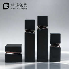 畅销现货化妆品玻璃瓶40ml-120ml乳液精华套装瓶50g膏霜分装瓶