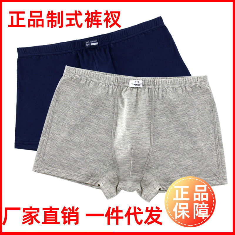 Factory Direct Sales Standard Pants Breathable Sweat-Absorbent Pants Men's Modal Seamless Spring and Autum Boxer Briefs