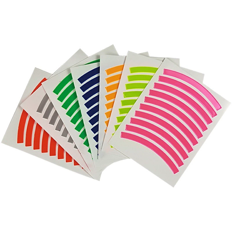 Трансграничный, посвященный в наличии цвет обода велосипеда, шины, светоотражающие наклейки, цвет, детский баланс, автомобиль, Светоотражающая полоса