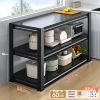 [Length 60 Width 40 Height 80—3 floors] Black kitchen countertop expansion