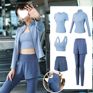 Zd1 Yoga Clothing Suit Women's Running Sports Gym Morning Running Professional Quick-Drying Clothing Fashionable New Spring and Summer High