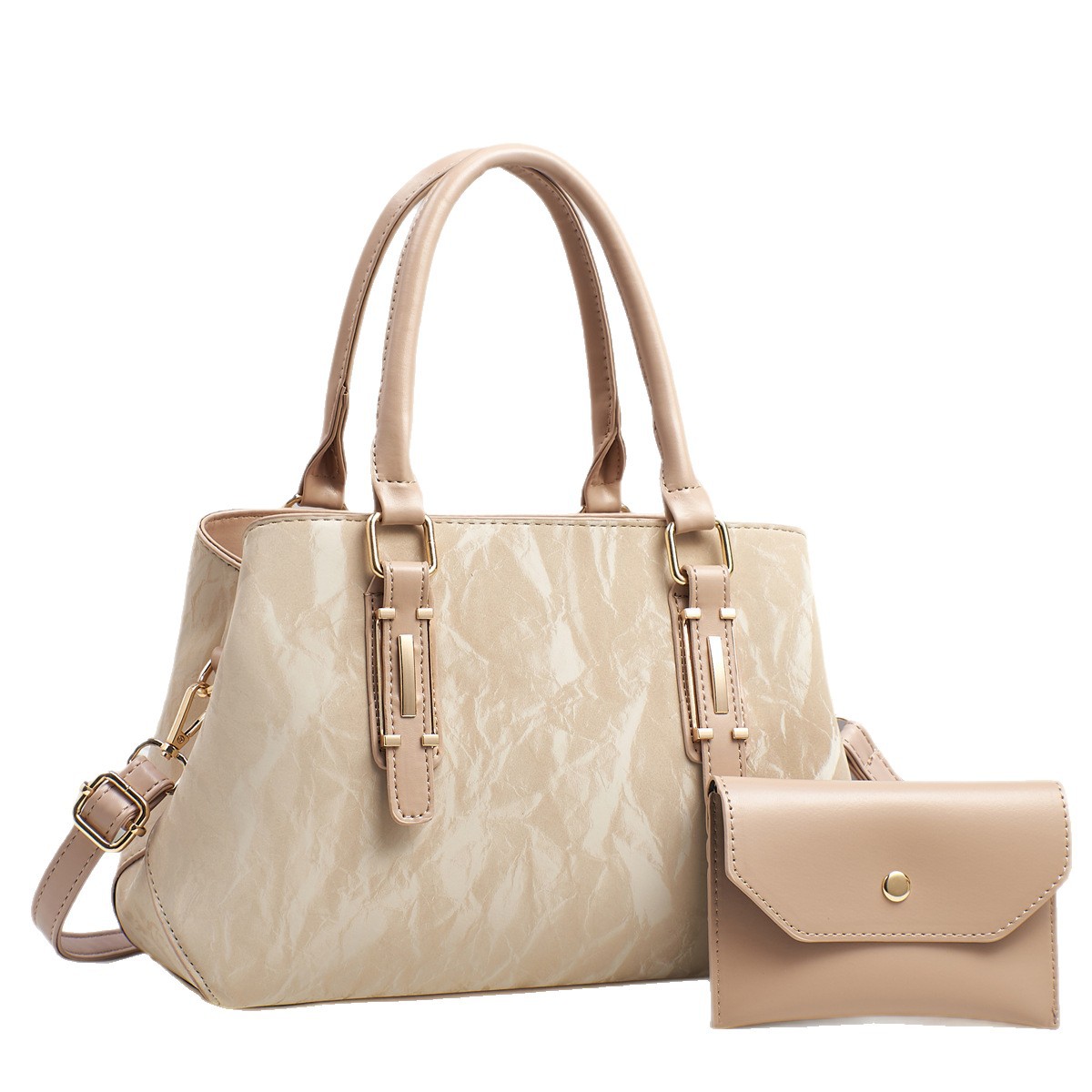 Bolso de mujer nuevo bolso de hombro de gran capacidad temperamento bolso de madre de cuero suave bolso de mujer de viaje de moda puede ser mensajero