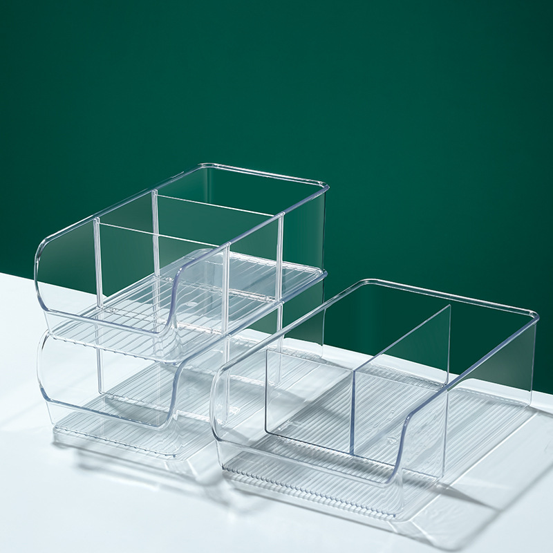 Desktop Storage Box Acrylic Transparent Toilet Bathroom Cosmetic Mask Compartment Storage Box Sundries Storage Box